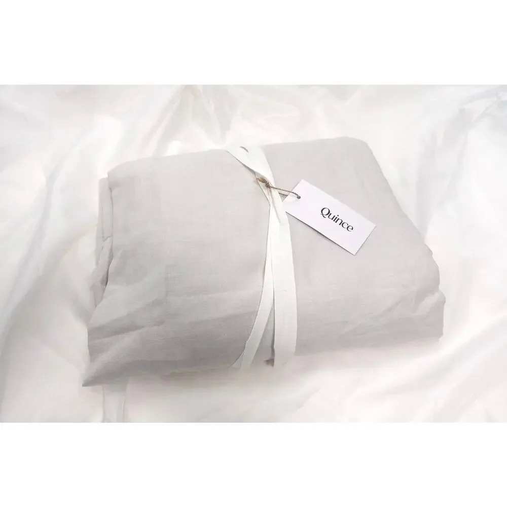 Quince European Linen Cotton Lined Light Filtering Curtain 48x108 NWT